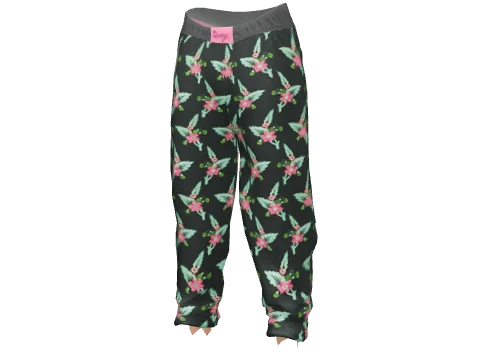 Dark Botanical Muscle Pants