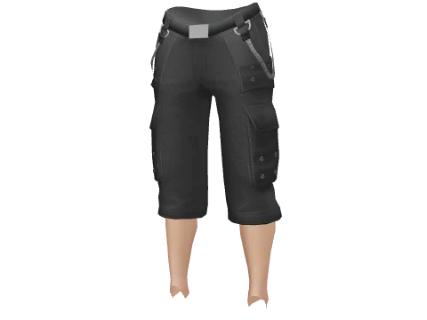 Black Chain Shorts