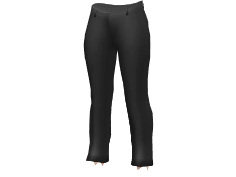 Black Straight Chinos