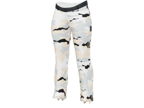 Peach Camo Straight Chinos