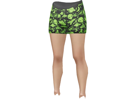 Green UFO Boxer Shorts