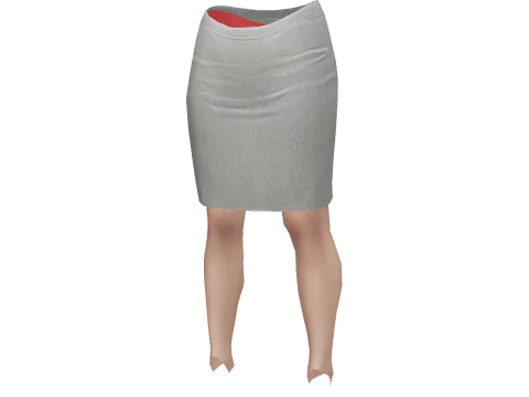 Gray Pencil Skirt