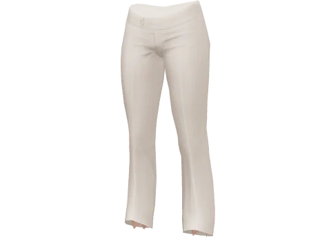 White Continental Pants