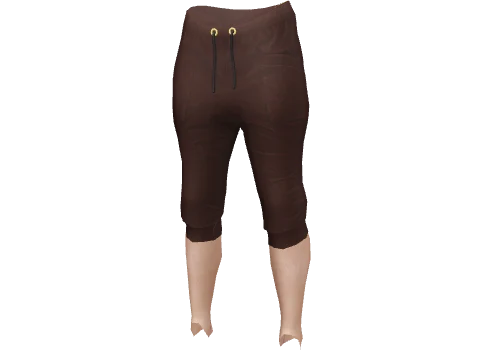 Chocolate Low Crotch Shorts