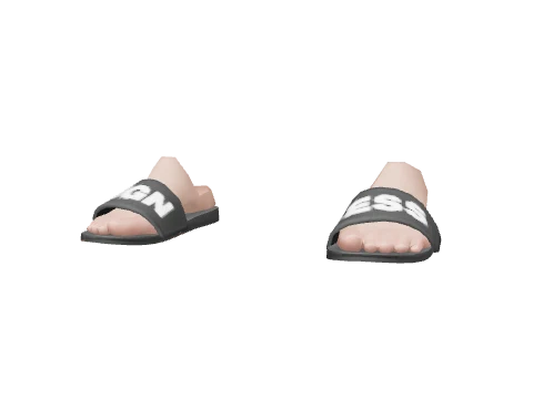 Black Bigness Pool Sliders
