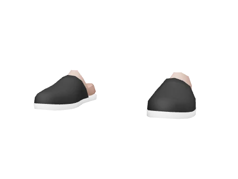 Black Cloth Clogs
