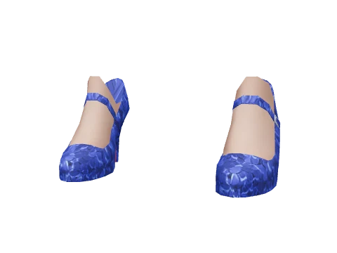 Blue Sparkly Shoes