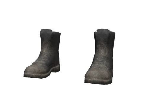 Black Scruffy Boots