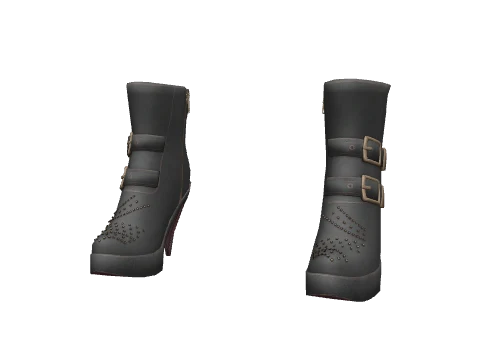 Leather Studded Boots