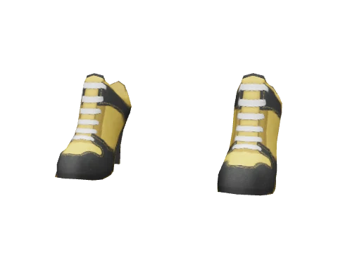 Yellow Sneaker Boots