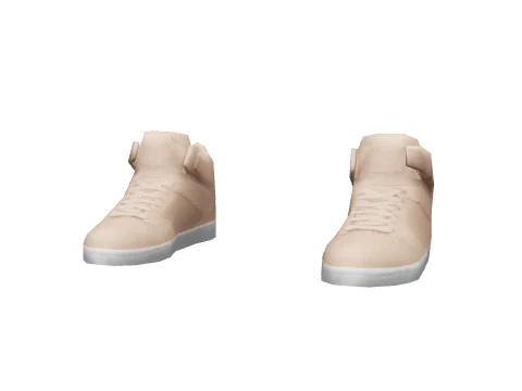 Peach Plain Hi Tops