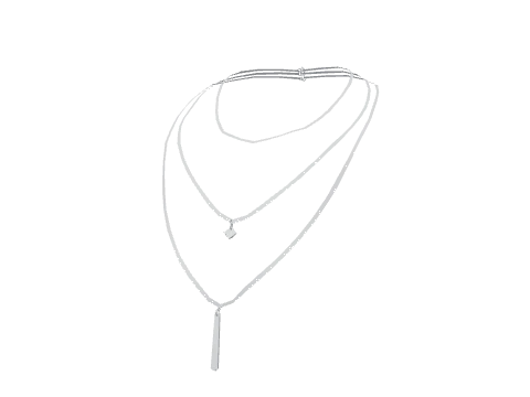 Silver Layered Necklace