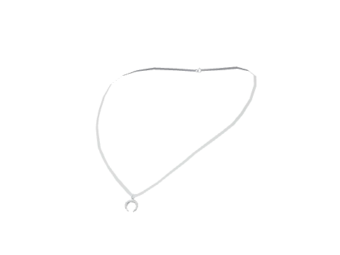 Silver Moon Necklace