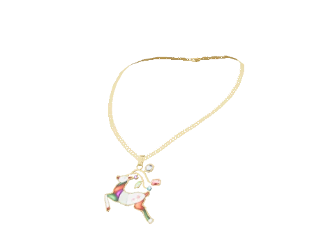 Gold Reindeer Pendant