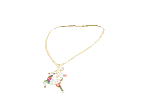 Gold Reindeer Pendant