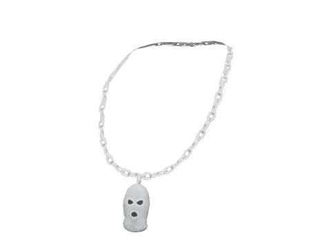 Platinum Balaclava Necklace