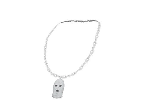 Platinum Balaclava Necklace