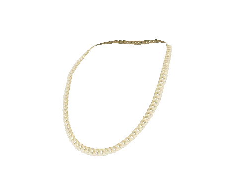 Gold Diamond Curb Chain