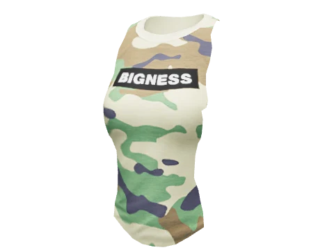 Camo Bigness Rolled Tee