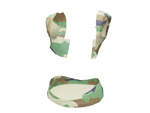 Camo Bigness Rolled Tee