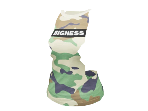 Camo Bigness Rolled Tee