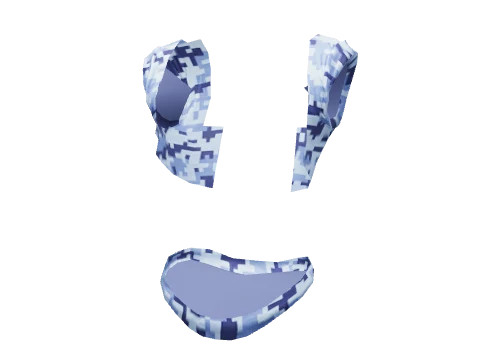Blue Digital Rolled Tee