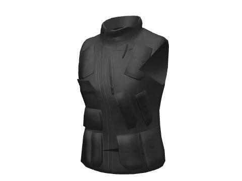 Black Pocket Vest