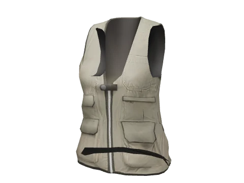 Beige Fishing Vest