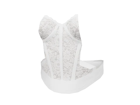 White Lace Bustier