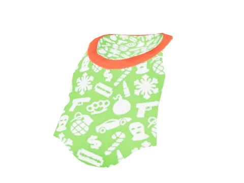Green Festive Tucked Tee