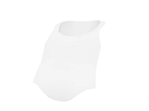 White Rolled Tee