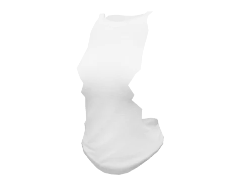 White Rolled Tee