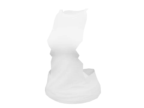 White Rolled Tee