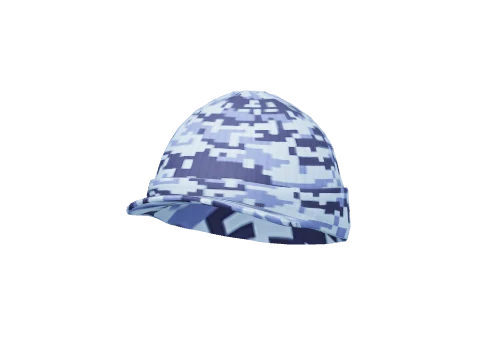 Blue Digital Beanie Cap