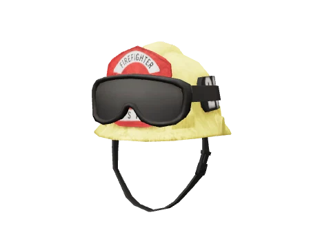 Yellow Firefighter & Goggles