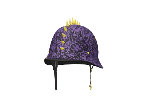 Purple Snakeskin Spiked