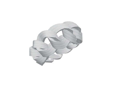 Thick Silver Chain Bracelet (L)