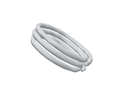 Silver Bangle Cuff Bracelet (R)