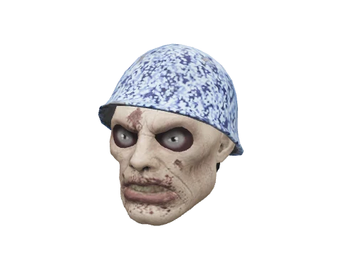 Blue Digital Zombie