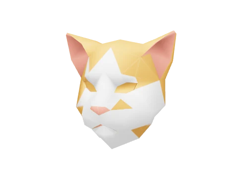 Geo Ginger & White Cat