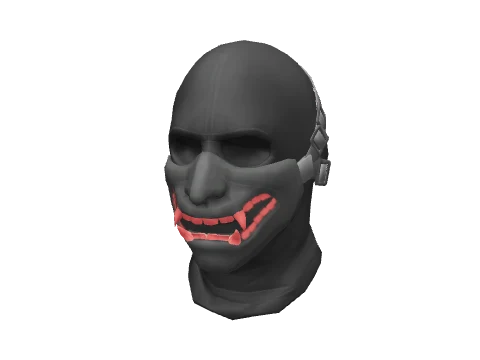 Gray & Red Leather Half Face