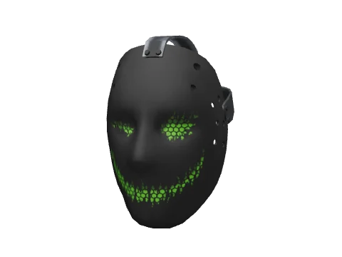 Black & Green Tech Mask
