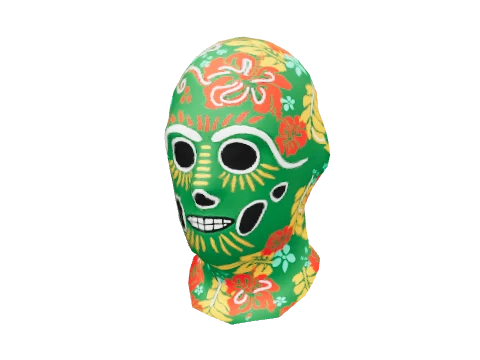 Green Calavera Mask