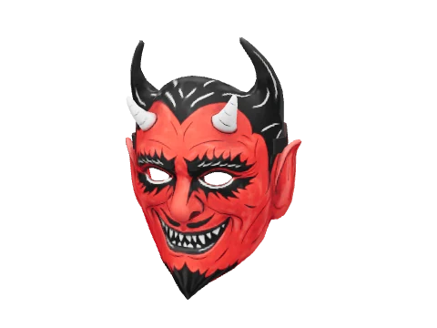 Scarlet Vintage Devil Mask