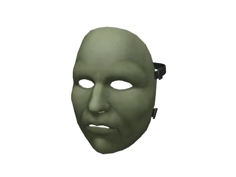 Green Plastic Face