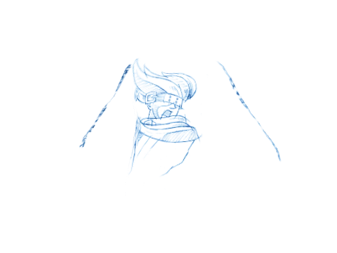 Blue PRB Sword Boy Hoodie