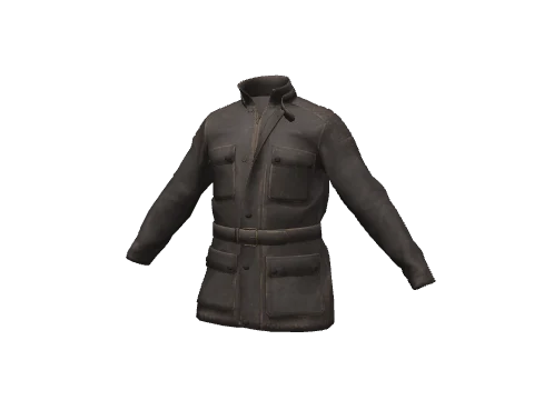 Chocolate Leather Field Jacket