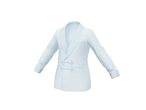 Pastel Blue Smoking Jacket