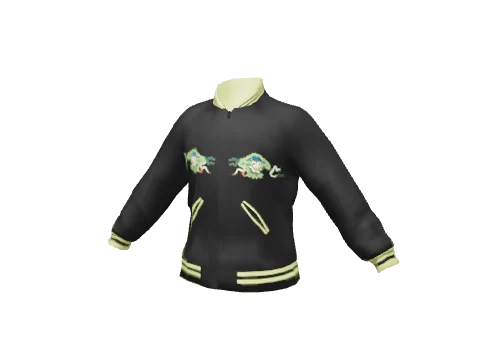 Black Dragon Silk Bomber