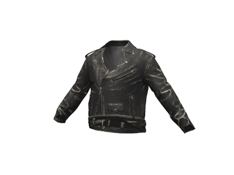 Worn Black Classic Biker